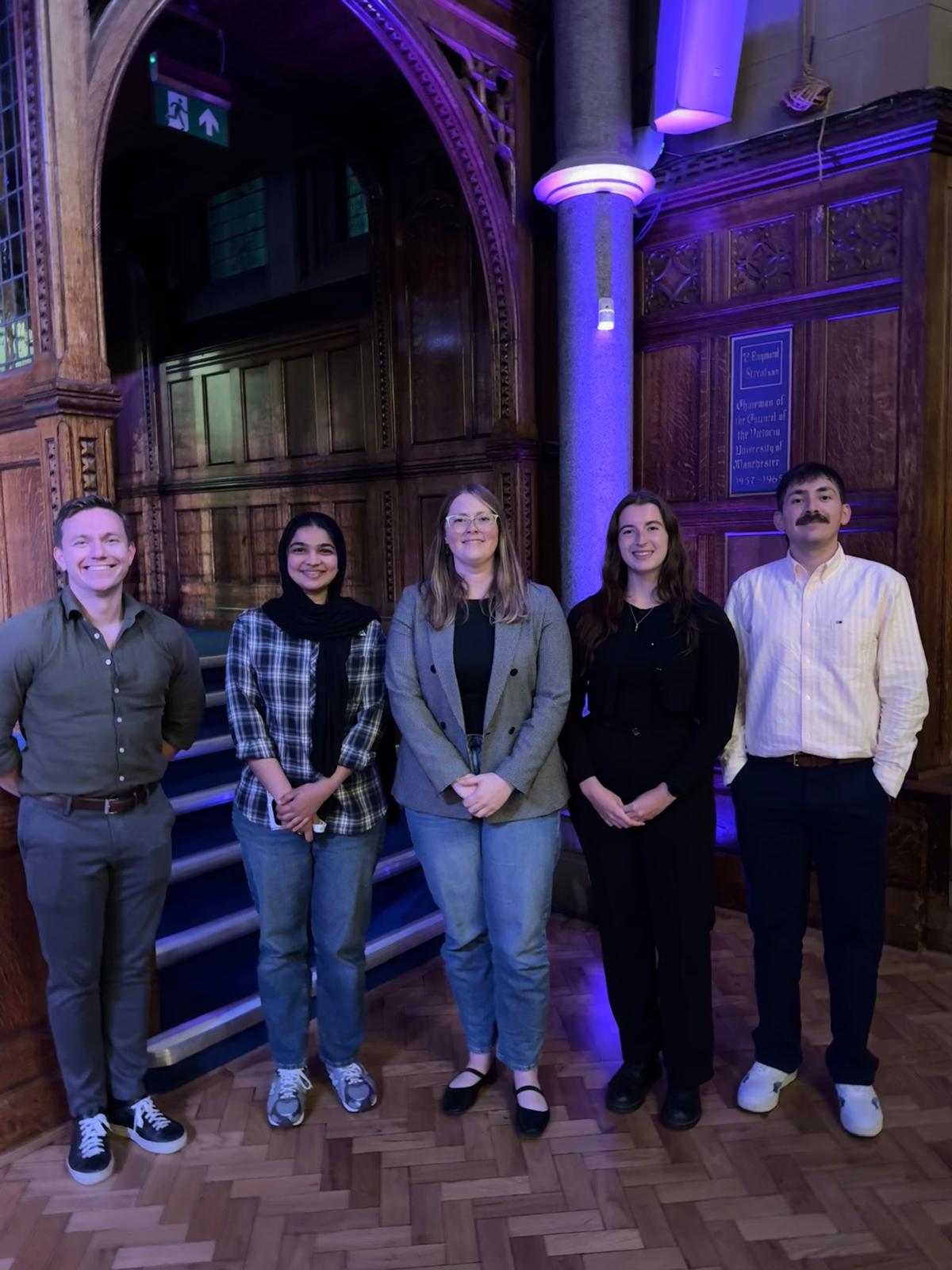 Photo for The WHOLE GROUP presents at ICFE-12 in Manchester. Fathima and Lana presented posters, and Nicolaj, Maxime, and Meagan gave presentations