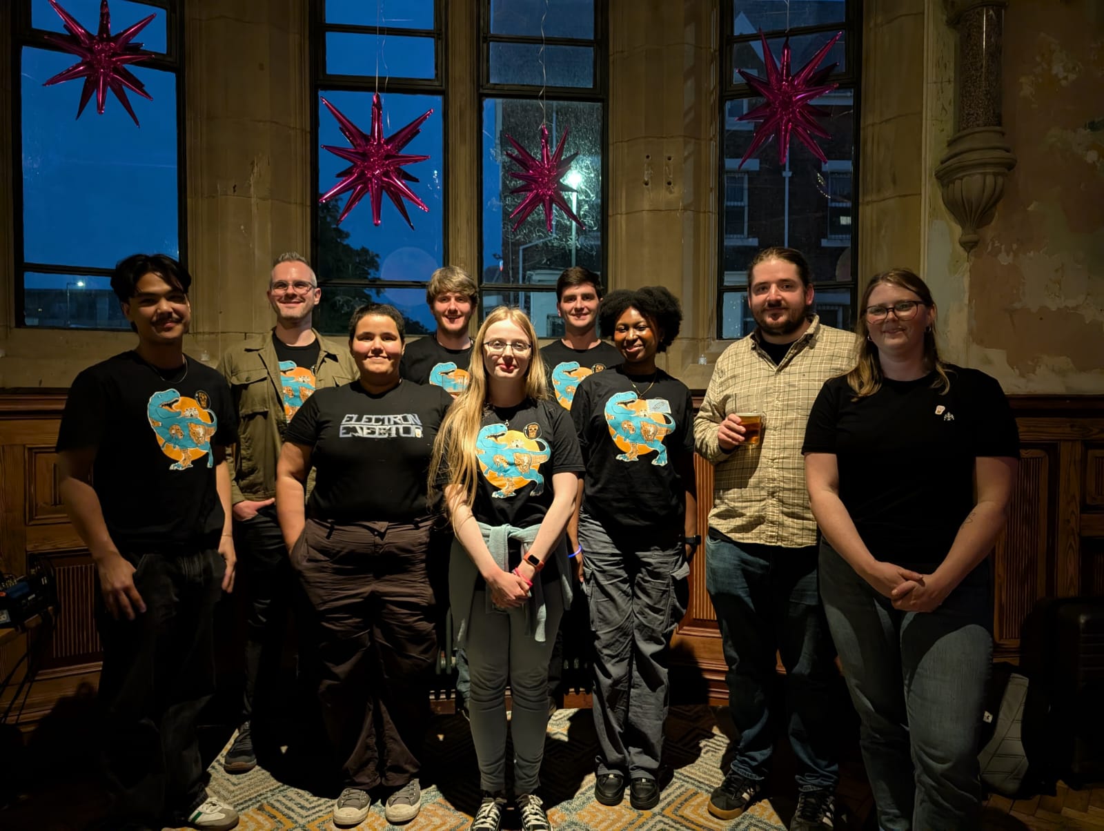Photo for Meagan and Sam (Mills group) present the Electron Ejector at Pint of Science